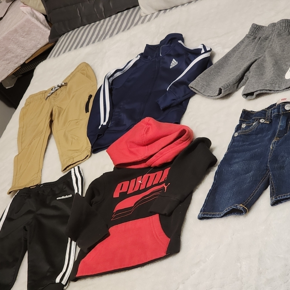 Adidas Kids Navy Track Pants